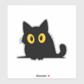 Cute Cat Sticker – Adorable Design (Blatt)