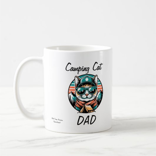  Cute Cat Sunglasses Personalize Kaffeetasse (Links)