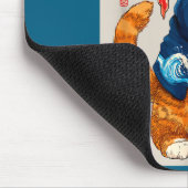 Cute Cat Sushi Japanese Food Anime Graphic Tees Me Mousepad (Ecke)