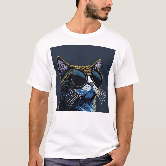 Cute Cat T-Shirt (Vorderseite)