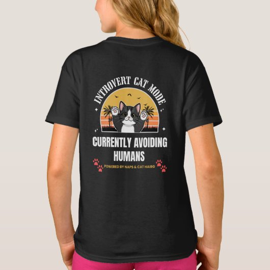 Cute Cat T-Shirt (Rückseite)