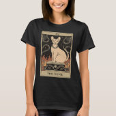 Cute Cat Tarot  The Devil Cat For Women Kids T-Shirt (Vorderseite)