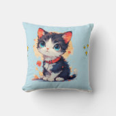 cute cat throw pilow  kissen (Vorderseite)