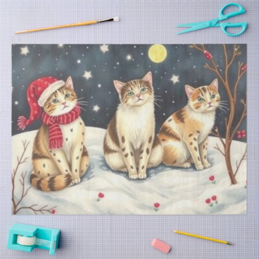 Cute Cat Tissue Paper Seidenpapier (Basteln)