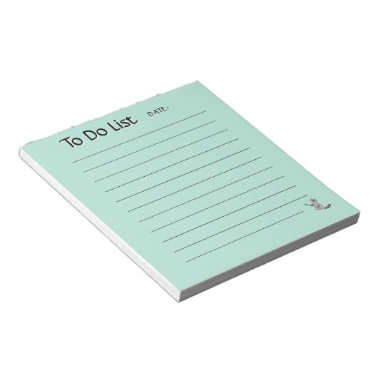Cute Cat To-Do List Notepad Notizblock (angewinkelt)