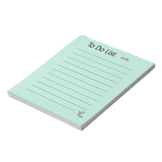 Cute Cat To-Do List Notepad Notizblock (Rotiert)