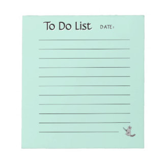 Cute Cat To-Do List Notepad Notizblock
