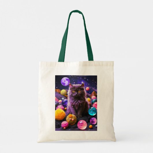 Cute Cat Tote Bag Tragetasche (Rückseite)