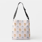 Cute Cat Tote Tragetaschen Mit Langen Trägern (Rückseite)