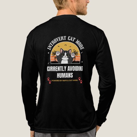 Cute Cat Tri-Blend Shirt (Rückseite)