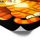 Cute Cat Turkey Funny Thanksgiving For Men Women K Poster (Ecke)