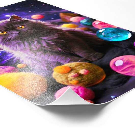 Cute Cat Wall Art  Decor Fotodruck (Ecke)