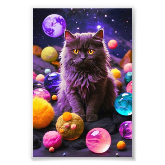 Cute Cat Wall Art  Decor Fotodruck (Vorne)