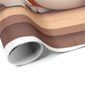 Cute Cat With Sunglasses Cat Playing Bowling For m Geschenkpapier (Rolleneckpunkt)