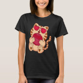Cute Cat with Wool Ball Knitting T-Shirt (Vorderseite)