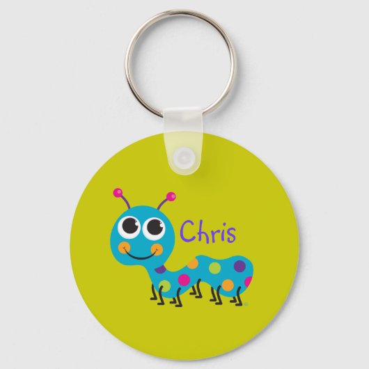 Cute Caterpillar Schlüsselanhänger (Vorderseite)