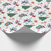 Cute Cats And Christmas Geschenkpapier (Ecke)