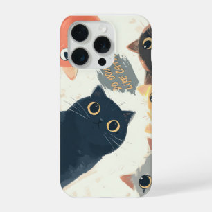 Cute Cats Circle – Kawaii Katzenillustration iPhone 15 Pro Hülle