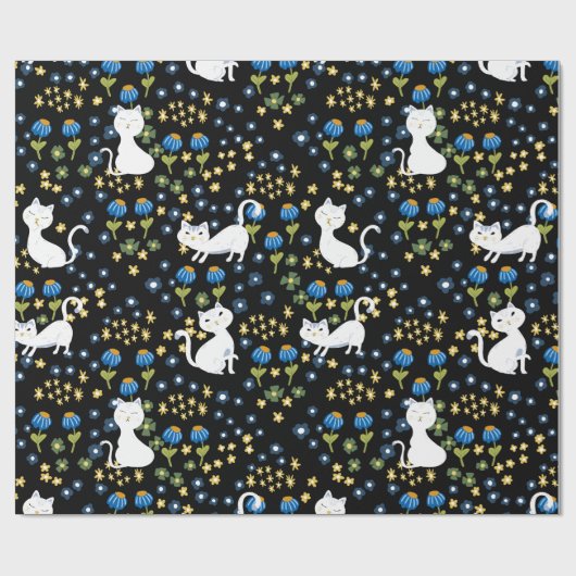 Cute cats geschenkpapier (Flach)