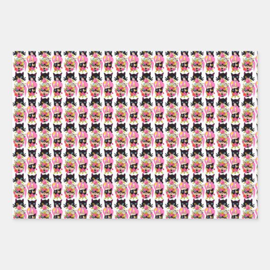 Cute Cats Geschenkpapier Set (Vorderseite 2)