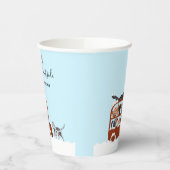 Cute Cats in car Winter Cold Baby Shower Pappbecher (Links)