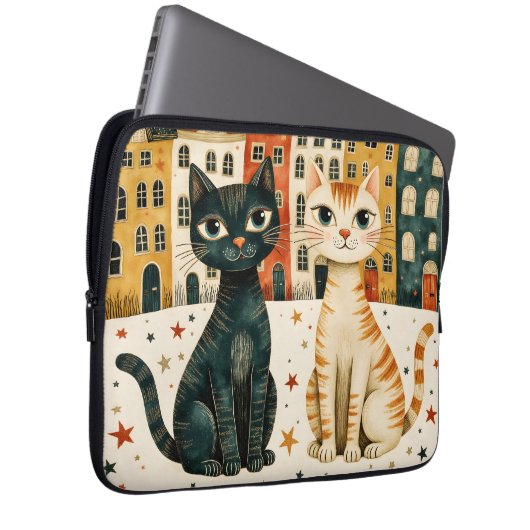 Cute Cats  Laptopschutzhülle (Vorne Rechts)