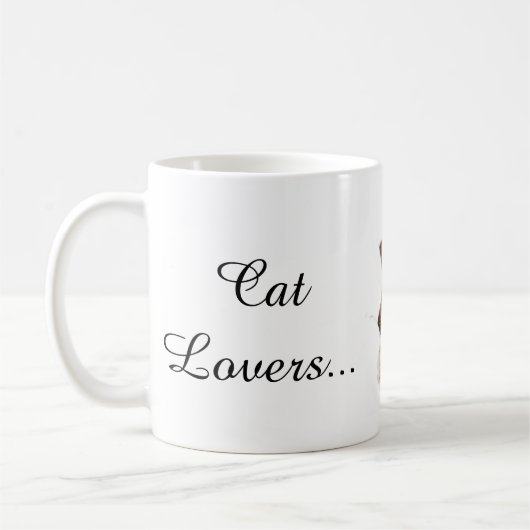 Cute cats mug kaffeetasse (Links)