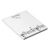 Cute Cats Personalized Notepad Notizblock (angewinkelt)