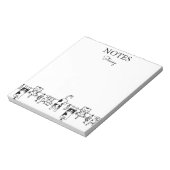 Cute Cats Personalized Notepad Notizblock (Rotiert)