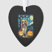 Cute Cavalier King Charles Spaniel Dog Halloween J Ornament (Vorderseite)