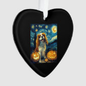 Cute Cavalier King Charles Spaniel Dog Halloween J Ornament (Vorderseite)