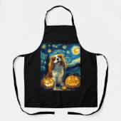 Cute Cavalier King Charles Spaniel Dog Halloween J Schürze (Vorderseite)