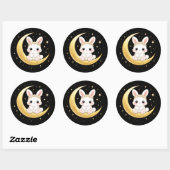 Cute Celestial Easter Bunny Sticker (Blatt)