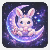 Cute Celestial Easter Bunny Sticker Sheet (Vorderseite)