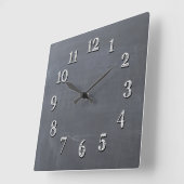 Cute Chalkboard Look Wall Clock Quadratische Wanduhr (Winkel)