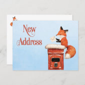 Cute Change of Address New Address Announcement Ankündigungspostkarte (Vorne/Hinten)