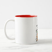 Cute Chaotic Animal Stack Meme – Available on Tees Zweifarbige Tasse (Links)