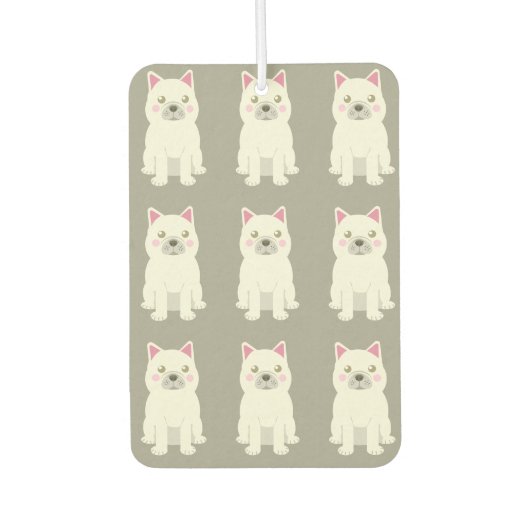 Cute Cheeks French Bulldog Autolufterfrischer (Vorderseite)