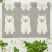 Cute Cheeks French Bulldog Geschirrtuch (Gefaltet)