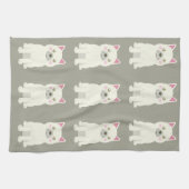 Cute Cheeks French Bulldog Geschirrtuch (Horizontal)