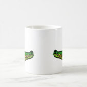 Cute & Cheerful Crocodile Coffee Mug | Happy Croc Kaffeetasse (Mittel)