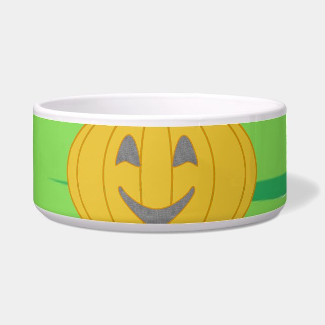 Cute Cheerful Harvest Pumpkin Orange Napf (Vorderseite)