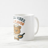 Cute Chef Quokka Kawaii Cooking Design Kaffeetasse (VorderseiteRechts)