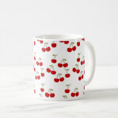 Cute Cherries Pattern Kaffeetasse (VorderseiteRechts)