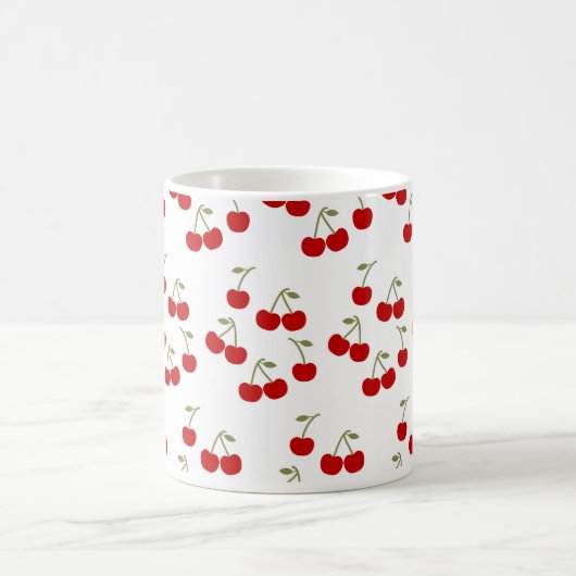 Cute Cherries Pattern Kaffeetasse (Mittel)