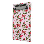 Cute Cherry Bow floral Pattern  Mini Klemmbrett (Gewinkelt2)