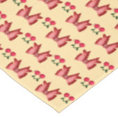 Cute Cherry Bow Seamless Pattern Pink Aesthetic Ka Tischdecke (Schrägansicht)