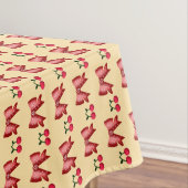 Cute Cherry Bow Seamless Pattern Pink Aesthetic Ka Tischdecke (Beispiel)