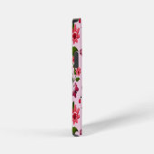 Cute Cherry Butterfly Pattern, Glossy Kawaii Fruit iPhone Hülle (Rechte Seite)