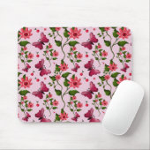 Cute Cherry Butterfly Pattern, Glossy Kawaii Fruit Mousepad (Mit Mouse)